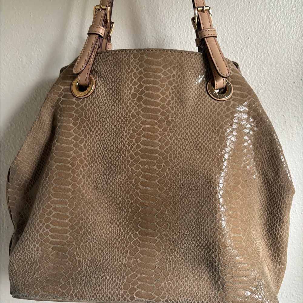 Michael Michael Kors “Lilly” Large Python-Embosse… - image 9